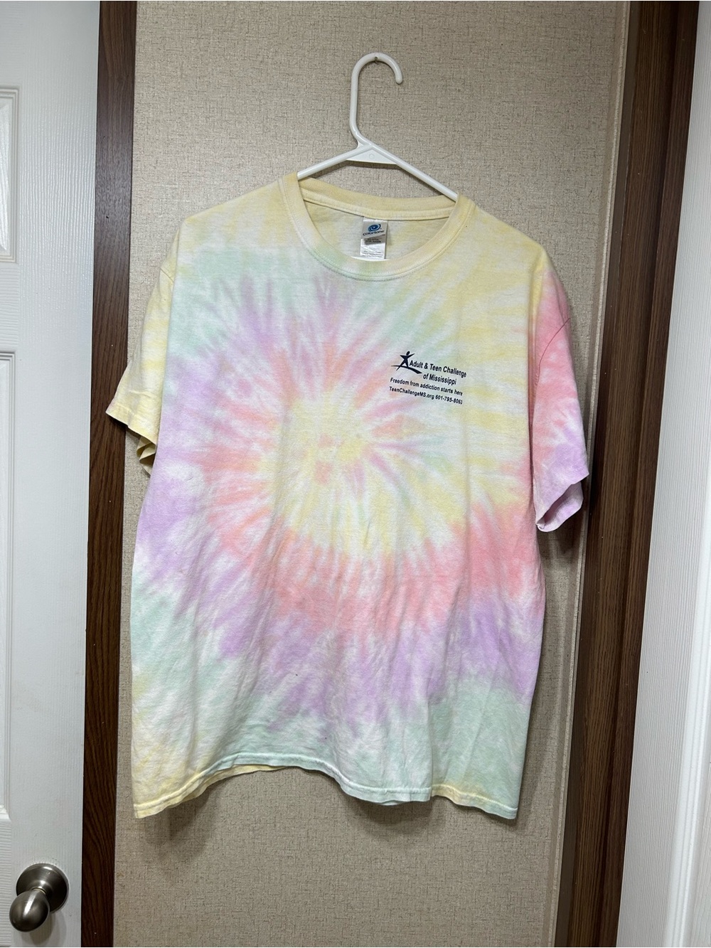 Unbranded Tie-Dye Pastel Swirl Short Sleeve Tee